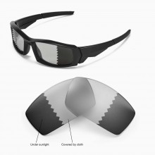 Walleva Transition/Photochromic Polarized Replacement Lenses for Oakley Canteen (2013&before) Sunglasses